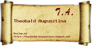 Theobald Augusztina névjegykártya